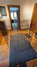 Enclos octogonal pliable en métal avec porte Noir 122 cm, Dieren en Toebehoren, Honden-accessoires, Ophalen, Gebruikt