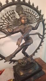 Bronzen beeld dansende shiva, Antiek en Kunst, Ophalen, Brons