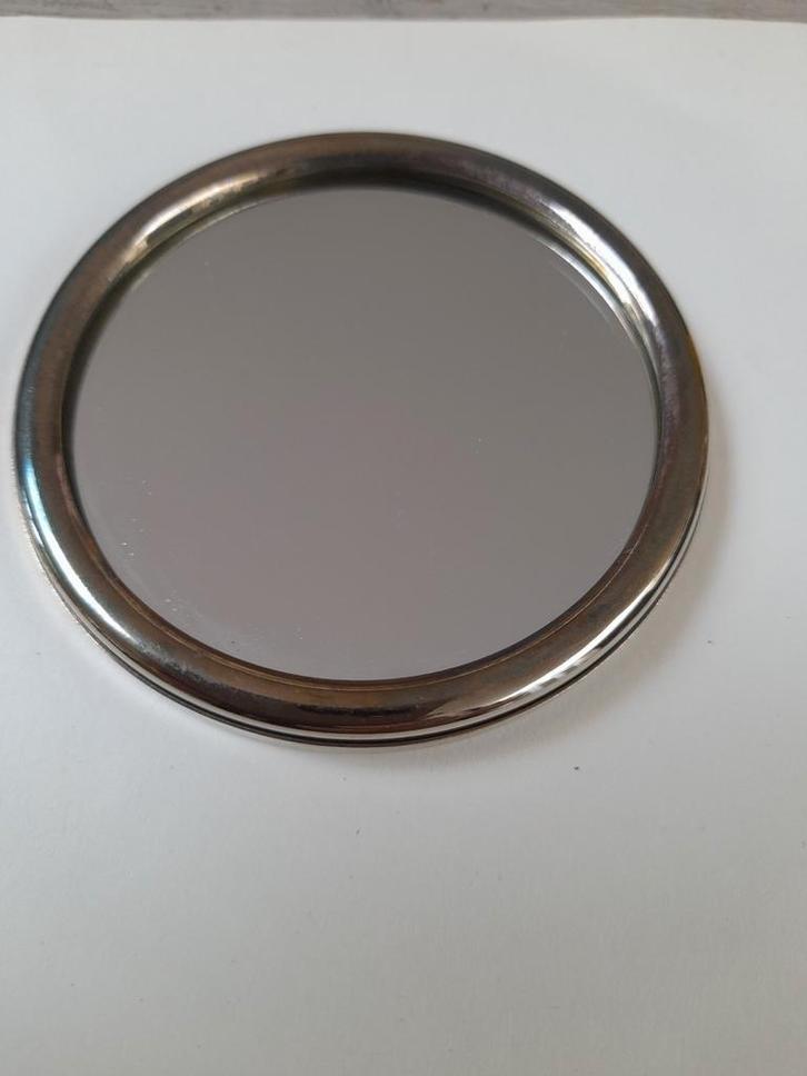 Zakspiegel, Antiek en Kunst, Antiek | Spiegels, Rond, Ophalen of Verzenden