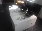 Spiegel en lavabo, Huis en Inrichting, Badkamer | Badkamermeubels, Ophalen, Gebruikt