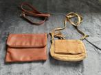 Bruine tas/etui 30x21cm + Kdo-tas „cognac”, Ophalen of Verzenden, Gebruikt, Bruin, Schoudertasje