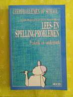 Boek logopedie: Lees- en spellingsproblemen - nieuw, Nieuw, Ophalen of Verzenden
