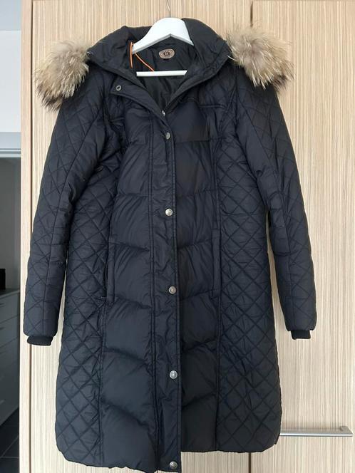 Parka met afneembare kap zwart 42, Kleding | Dames, Jassen | Winter, Zo goed als nieuw, Maat 42/44 (L), Zwart, Ophalen of Verzenden