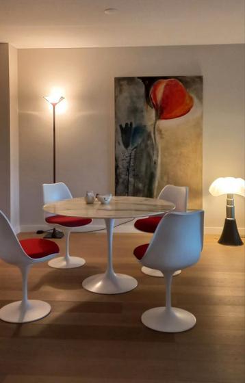 Eero Saarinen tulipe tafels stoelen 90 x 180 tot 244 x 137 beschikbaar voor biedingen