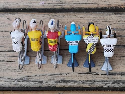6 retro miniatuurrennertjes plastic, Antiek en Kunst, Antiek | Speelgoed, Verzenden
