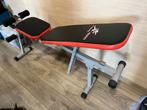 Bench + Buikspier toestel, Sports & Fitness, Équipement de fitness, Enlèvement, Comme neuf, Bras, Banc d'exercice