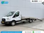 Ford Transit 350 2.0 TDCI 130PK Autotransporter Abschleppwag, Auto's, Achterwielaandrijving, 4 cilinders, Wit, Bedrijf