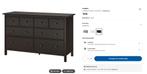 Ladekast Hemnes Ikea - zwart bruin, Huis en Inrichting, Kasten | Dressoirs, Ophalen, Gebruikt, 150 tot 200 cm, Met lade(s)