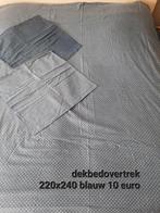 Katoenen dekbedovertrek 220x240, Ophalen of Verzenden, Zo goed als nieuw, Dekbedovertrek