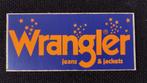 Autocollant vintage Wrangler Jeans écrit fluo, Collections, Comme neuf, Envoi, Marque