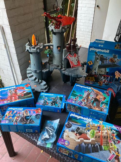 Drakenkasteel met extra dozen, Kinderen en Baby's, Speelgoed | Playmobil, Zo goed als nieuw, Ophalen