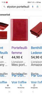Portefeuille femme rouge de la marque elyston, Comme neuf, Rouge, Enlèvement ou Envoi