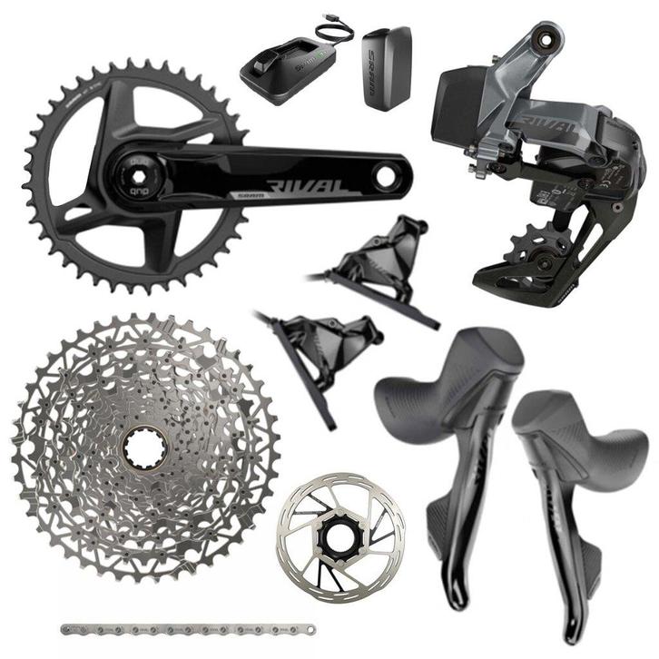 SRAM Rival AXS XPLR D1 groepset, Fietsen en Brommers, Fietsonderdelen, Zo goed als nieuw, Racefiets, Ophalen of Verzenden