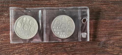 2 zilveren  500 fb, 5 Belgische koningen., Postzegels en Munten, Munten en Bankbiljetten | Verzamelingen, Verzenden