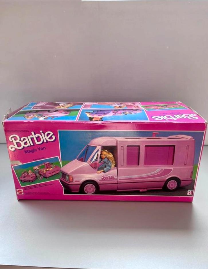 Barbie vintage camper met doos Magic Van, Verzamelen, Speelgoed, Gebruikt, Ophalen of Verzenden