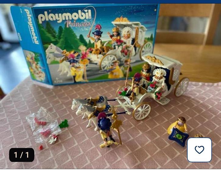 Playmobil princess koets als nieuw, Kinderen en Baby's, Speelgoed | Playmobil, Zo goed als nieuw, Ophalen of Verzenden