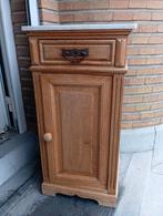 Table de nuit ancienne avec marbre