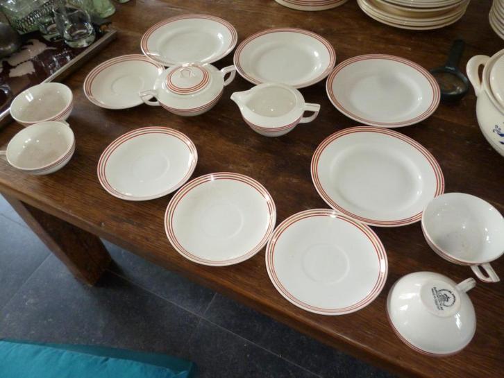 Nimy Manufacture Imperiale et Royale servies keuken vintage, Antiek en Kunst, Antiek | Servies compleet, Ophalen