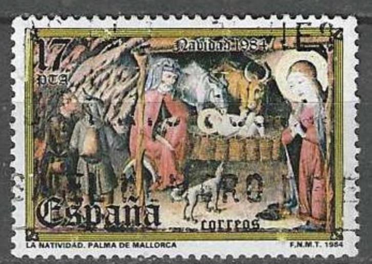 Spanje 1984 - Yvert 2395 - Kerstmis - Gotisch retabel (ST), Postzegels en Munten, Postzegels | Europa | Spanje, Verzenden