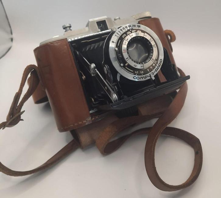 Vintage balgcamera Agfa Isolette Compur Rapid, Verzamelen, Foto-apparatuur en Filmapparatuur, Fototoestel, Voor 1940, Ophalen of Verzenden