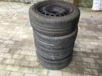 4 Michelin banden op velg Citroën Peugeot 205 55 16, Auto-onderdelen, Ophalen, Gebruikt, 16 inch, 205 mm