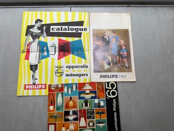 Philips, drie mooie catalogi, 1955 en 1965 beschikbaar voor biedingen