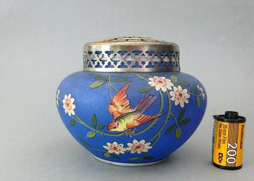 Art Nouveau vase - Verre - pique-fleurs, Antiek en Kunst, Antiek | Vazen, Verzenden