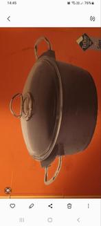 1 Casserole Fetouts en Fonte  L28CM Couvercle en Verre neufs, Ophalen, Nieuw, Glas, Overige typen