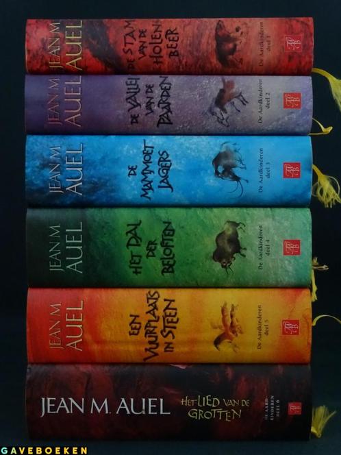 Aardkinderen - Jean M Auel - A.W Bruna - 6x - Hardcover, Boeken, Romans, Gelezen, Ophalen of Verzenden