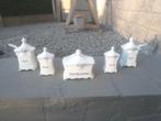 Set van 5 mooie oude keuken porseleinen potjes / Bavaria, Antiek en Kunst, Ophalen
