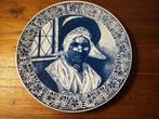 Wandbord DELFT met oude dame prima staat, Antiek en Kunst, Ophalen of Verzenden