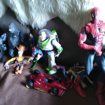 Superheldenfiguren: Iron man, Spiderman, enz.,... beschikbaar voor biedingen