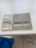 Simca 1301/1501 instructieboek, Ophalen of Verzenden