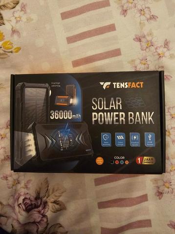 TensFACT Solar Powerbank 36.000 mAh – Nieuw in verpakking beschikbaar voor biedingen