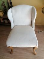 Leuke retro stoel met geitenvacht bekleed, Antiek en Kunst, Ophalen