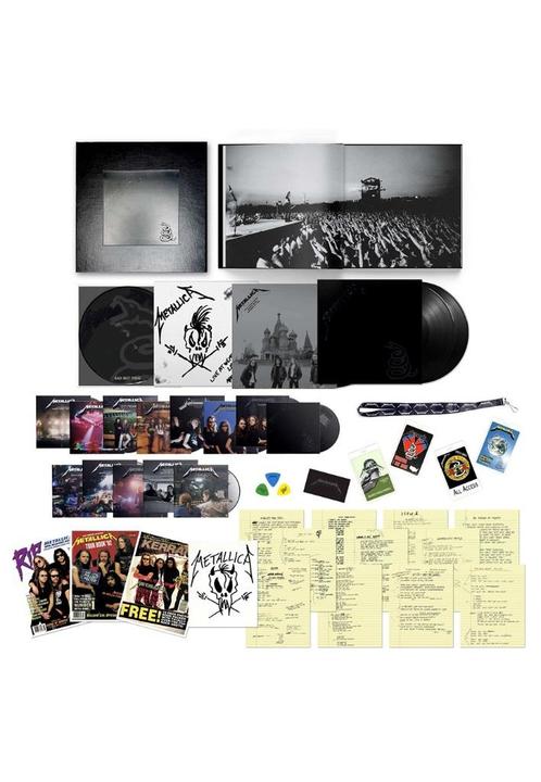 14Cd+6Dvd+Vinyl 6LP Box Metallica Black Album Deluxe NIEUW, Cd's en Dvd's, Cd's | Pop, Nieuw in verpakking, 2000 tot heden, Boxset
