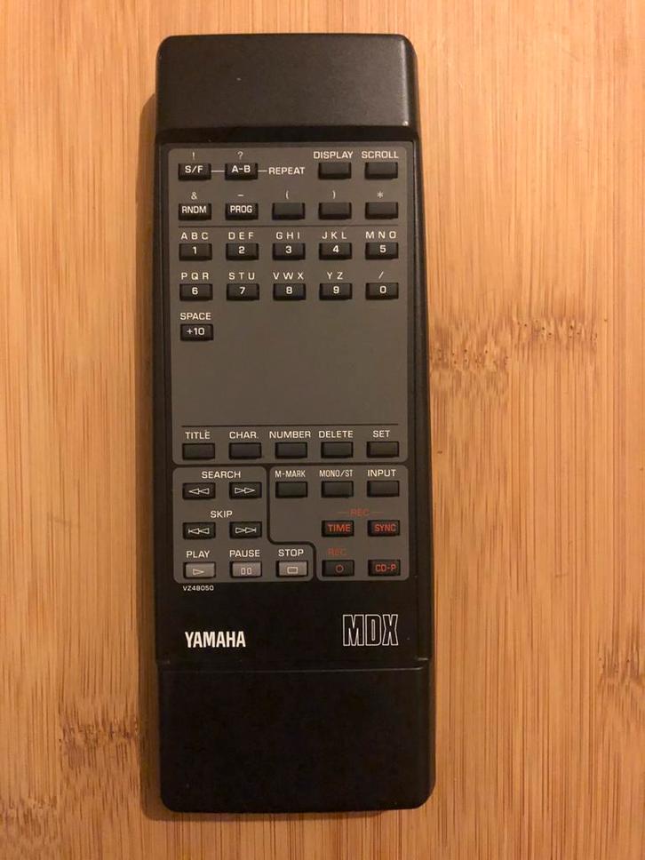 Yamaha MDX-595,596,793 Minidisc remote (zgan), Audio, Tv en Foto, Afstandsbedieningen, Zo goed als nieuw, Ophalen of Verzenden