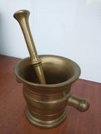 Kleine koperen pot met vijzelaar, Antiek en Kunst, Ophalen of Verzenden, Koper