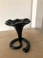 Kelkvaasje in zwart glas, Huis en Inrichting, Woonaccessoires | Vazen, Ophalen, Zwart, Nieuw, Glas