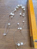 Kleine mini parel motief halsketting, Handtassen en Accessoires, Kettingen, Ophalen of Verzenden, Gebruikt
