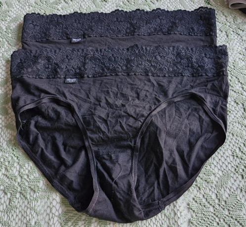 MidiSlips-Sloggi-zwart met kant - maat XL - NIEUW - 2 stuks, Kleding | Dames, Ondergoed en Lingerie, Slip, Zwart, Verzenden