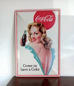 Panneau d'affichage en étain Coca Cola, Comme neuf, Enlèvement, Panneau publicitaire