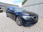 BMW 5 Serie 520 520d Touring Sport Line (bj 2017), 4 cilinders, Blauw, Leder, Bedrijf