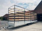 3,5T 3-assige aanhangwagen 10m oprijplaat,lier,3-4m hoge, Auto diversen, Aanhangers en Bagagewagens, Ophalen of Verzenden
