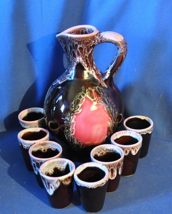 D service a liqueur vallauris, Antiek en Kunst, Antiek | Keramiek en Aardewerk, Ophalen of Verzenden