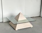 Vintage travertine pyramid coffeetable, Ophalen