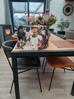 Lampenkap gebloemd stof, Ophalen, Kunststof, Zo goed als nieuw, Landelijke