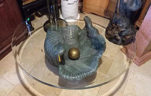 zeldzaam brons beeld oester & parel tafel 55 kilo, Antiek en Kunst, Antiek | Brons en Koper, Brons, Ophalen of Verzenden