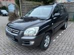 KIA SPORTAGE TE KOOP - 3.200e - Zwart lederen interieur-2006, Auto's, Lederen bekleding, Zwart, Zwart, Leder