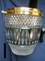 Zeer mooie ijsemmer gesneden in glas of (kristal?), Ophalen of Verzenden